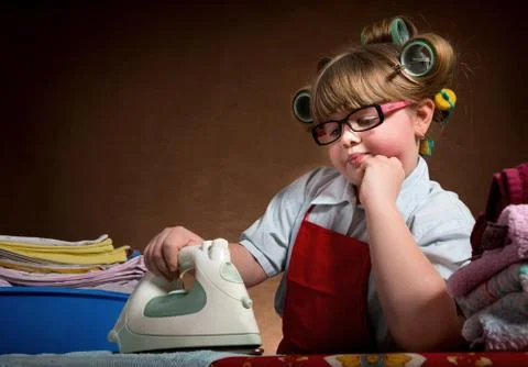 Ironing boring Stock Photos