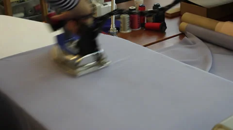 Ironing fabric 1 Stock Footage 33046629