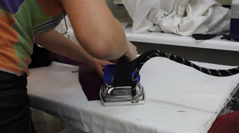 Ironing fabric 3 Stock Footage 33307952