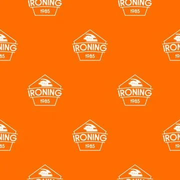 Ironing pattern vector orange Stockillustratie
