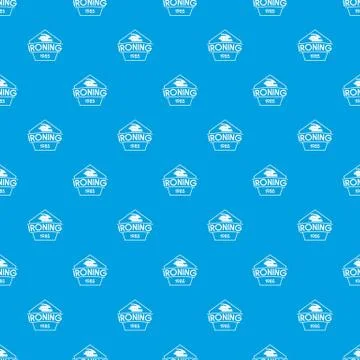 Ironing pattern vector seamless blue 스톡 일러스트