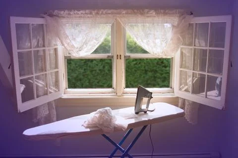 Ironing.  Stock Photos