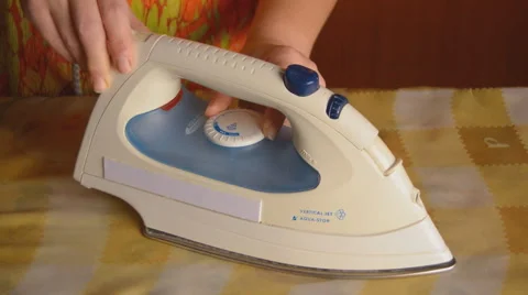 Ironing Set Up Stock Footage 64549062