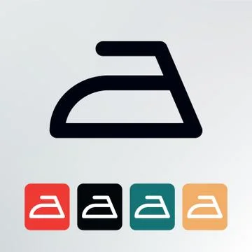 Ironing symbol. Stock Illustration