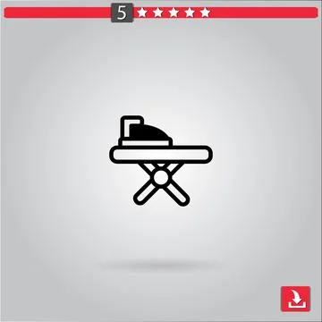 Ironing vector icon Stock Illustration