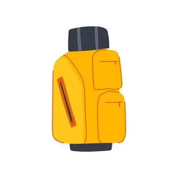 Irons golf bag cartoon vector illustration Stock Illustration