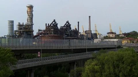 Ironworks in the city Video stock 80368360