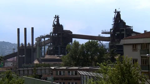 Ironworks in Triest Video stock 80368379