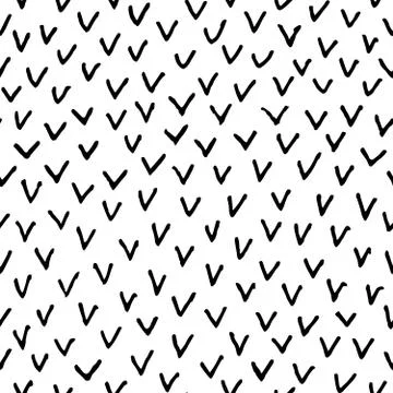 Irregular Abstract Birds Pattern Stock Illustration