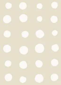 Irregular abstract retro modern dots or blobs circle pattern Stockillustratie