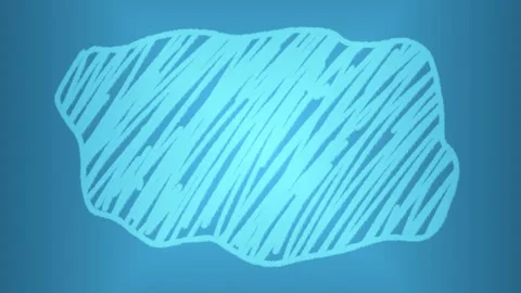 Irregular amorphous shape filled with hand-drawn scribbled lines, Diagonal .. Video stock 321967439