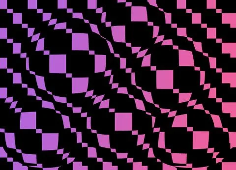 Irregular background pattern in different shapes of black, pink and purple Illustrazione stock