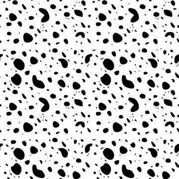 Irregular black dots pattern Stock Illustration