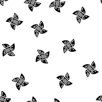 Irregular booklet glyph vector seamless pattern sign Stock Illustration