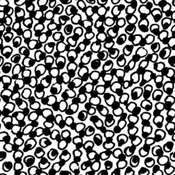 Irregular Bubbles Dots Pattern Stock Illustration
