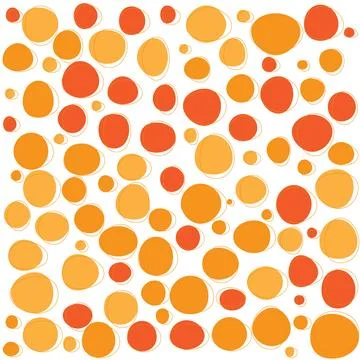 Irregular colored dots and strokes over white background Stockillustratie