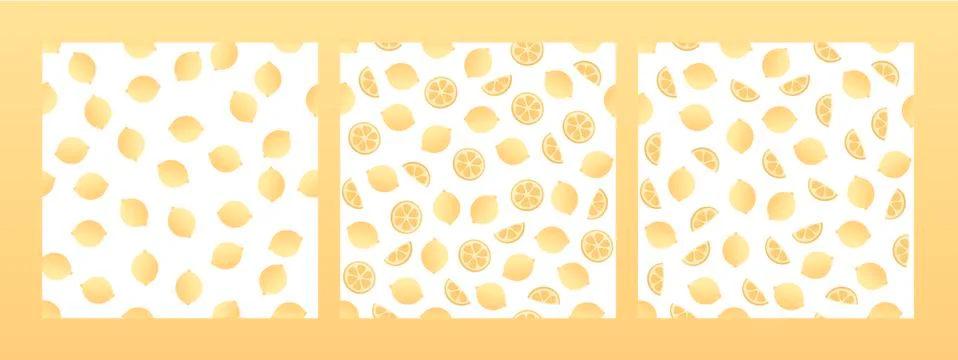 Irregular composition of ripe lemon texture isolated on white background Stock Illustration