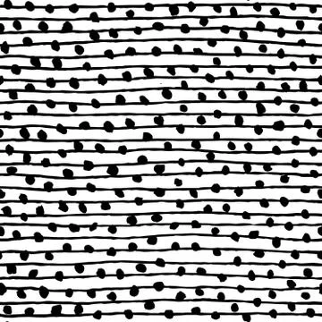 Irregular Dots Stripes Pattern Stock Illustration