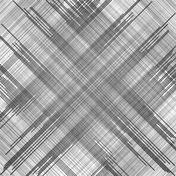 Irregular dynamic lines abstract monochrome pattern. Linear (grid, mesh) text 库存插图