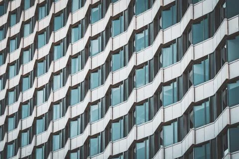 Irregular facade of a building Stock Photos