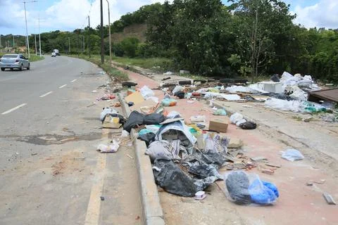 Irregular garbage disposal Stock Photos