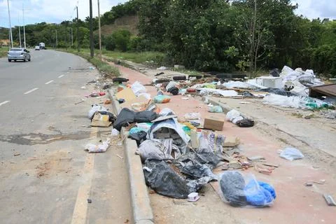 Irregular garbage disposal Stock Photos