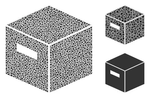 Irregular Goods Box Icon Mosaic イラスト素材