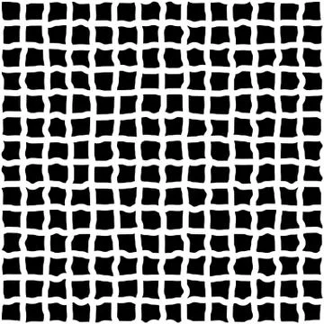 Irregular grid, mesh of hand drawn, sketchy lines. Illustrazione stock