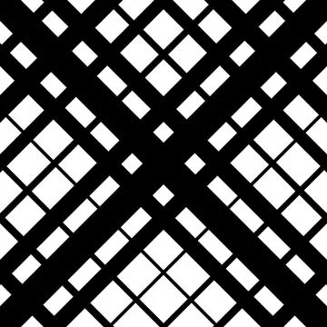 Irregular grid, mesh pattern, abstract monochrome geometric texture Stock Illustration