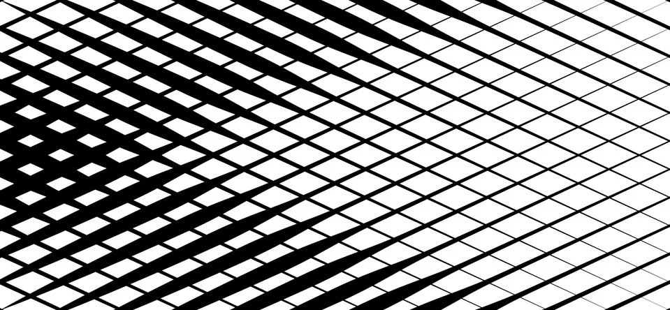 Irregular grid, mesh pattern, abstract monochrome geometric texture Illustrazione stock