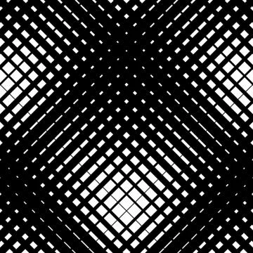 Irregular grid, mesh pattern, abstract monochrome geometric texture Stock Illustration
