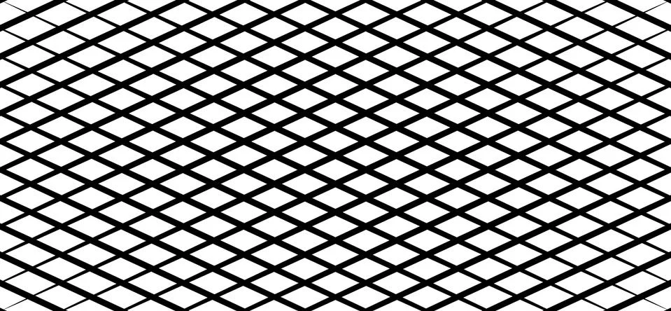 Irregular grid, mesh pattern, abstract monochrome geometric texture Stock Illustration