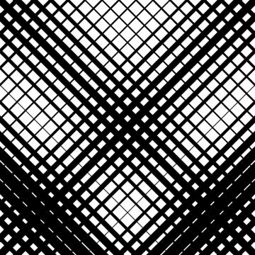 Irregular grid, mesh pattern, abstract monochrome geometric texture Stock Illustration