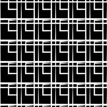 Irregular grid, mesh pattern with irregular lines. Seamlessly repeatable. Stock Illustration