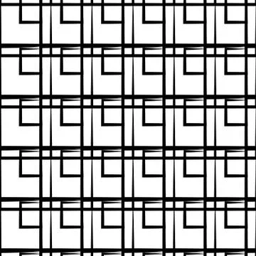 Irregular grid, mesh pattern with irregular lines. Seamlessly repeatable. Stock Illustration