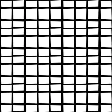 Irregular grid, mesh pattern with irregular lines. Seamlessly repeatable. Stock Illustration