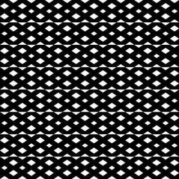 Irregular grid, mesh seamlessly repeatable monochrome pattern. Abstract geome Illustrazione stock