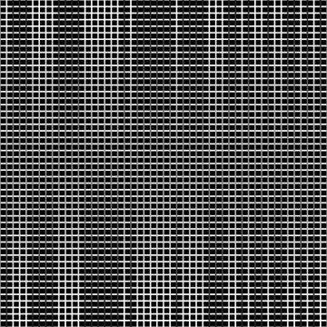 Irregular grid, mesh seamlessly repeatable monochrome pattern. Abstract geome Illustrazione stock