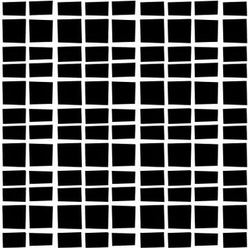 Irregular grid, mesh seamlessly repeatable monochrome pattern. Abstract geome Illustrazione stock