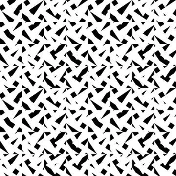Irregular grid, mesh seamlessly repeatable monochrome pattern. Abstract geome Stock Illustration