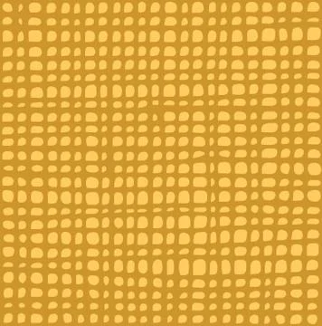 Irregular grid tiled pattern in yellow over orange Stock Illustration