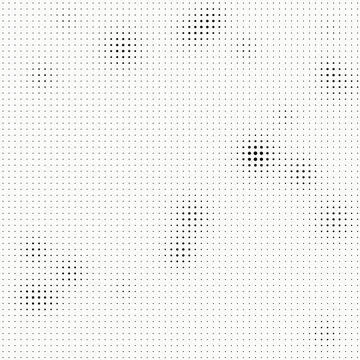 Irregular halftone dot clusters on white background creating organic flowin.. Stock Illustration