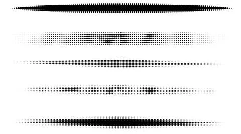 Irregular halftone stripes Stock Illustration