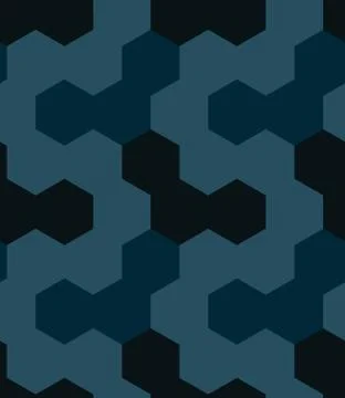 Irregular hexagon seamless pattern Stock Illustration