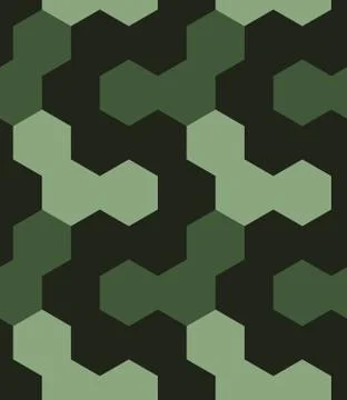 Irregular hexagon seamless pattern Stockillustratie