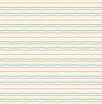Irregular Horizontal Wavy Lines Pattern Illustrazione stock
