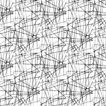 Irregular Intersecting Linear Seamless Pattern Intersecting linear abstrac... Stock Photos