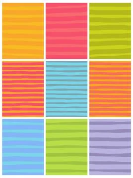 Irregular line patterns in multiple colors 스톡 일러스트