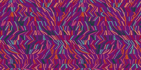 Irregular linear seamless pattern. Decorative curved lines wallpaper. Modern  Stock Illustration
