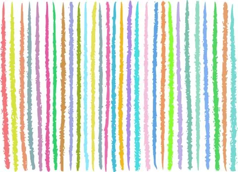 Irregular lines pattern in mixed colors over white Stock Illustration